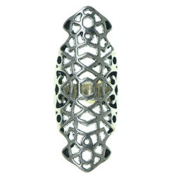 Silver-Tone Metal Ring #3630