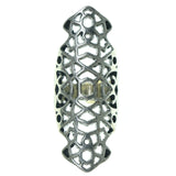 Silver-Tone Metal Ring #3630