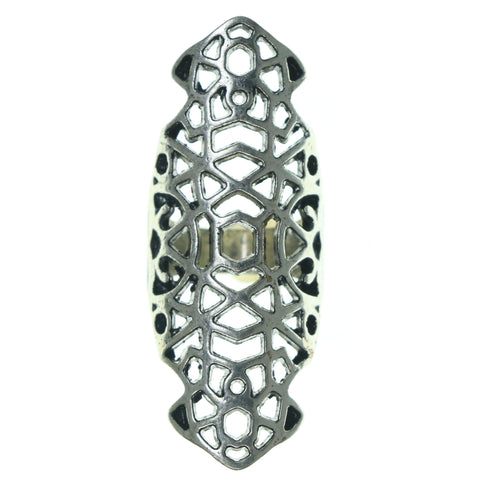 Silver-Tone Metal Ring #3630