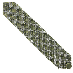 Snap Closure Chain-Bracelet Gold-Tone Color  #3572