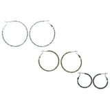 Silver-Tone & Gold-Tone Colored Metal Multiple-Earrings #3611