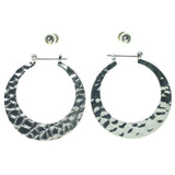 Silver-Tone Metal Multiple-Earrings #3619