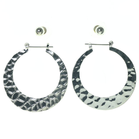 Silver-Tone Metal Multiple-Earrings #3619