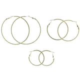 Gold-Tone Metal Multiple-Earrings #3582