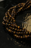 6mm Gemstone Rounds Tigers Eye Gr04