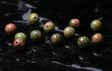 6mm Gemstone Rounds Unakite Gr06