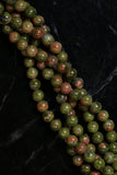 6mm Gemstone Rounds Unakite Gr06