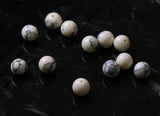 6mm Gemstone Rounds White Howlite Gr07