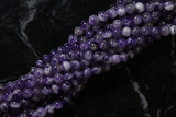 6mm Gemstone Rounds Amethyst Gr08