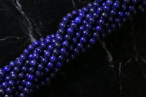 6mm Gemstone Rounds Lapis GR09