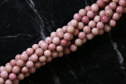 6mm Gemstone Rounds Rhodonite Gr10