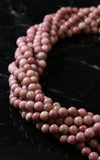 6mm Gemstone Rounds Rhodonite Gr10