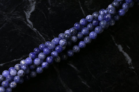 6mm Gemstone Rounds Sodalite Gr12