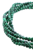 6mm Gemstone Rounds Malachite B GR14
