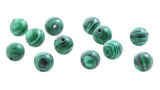6mm Gemstone Rounds Malachite B GR14