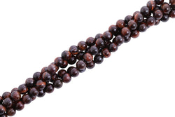 6mm Gemstone Rounds Red Tigers Eye Gr16