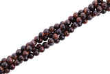 6mm Gemstone Rounds Red Tigers Eye Gr16