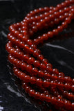 6mm Gemstone Rounds Carnelian Gr19