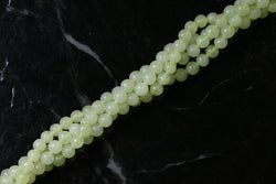 6mm Gemstone Rounds Nephrite Jade Gr20