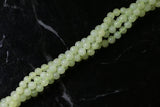 6mm Gemstone Rounds Nephrite Jade Gr20