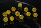6mm Gemstone Rounds Yellow Jade Gr21