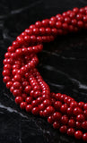 6mm Gemstone Rounds Coral Gr25