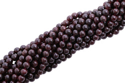 6mm Gemstone Rounds Garnet Gr27