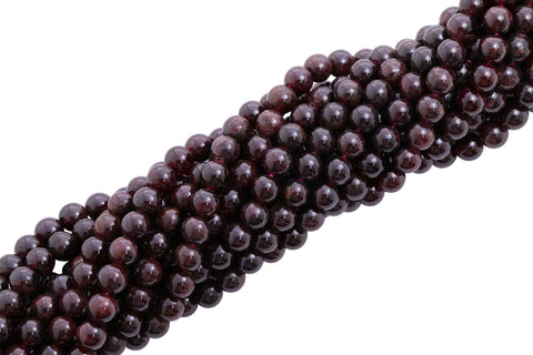 6mm Gemstone Rounds Garnet Gr27