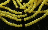 6mm Acrylic Gemstone Rounds Yellow Amber Gr28