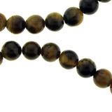 6mm Gemstone Rounds Tigers Eye Gr04