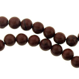 6mm Gemstone Rounds Red Jasper Gr18