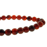 6mm Gemstone Rounds Carnelian Gr19