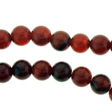 6mm Gemstone Rounds Carnelian Gr19