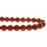 6mm Gemstone Rounds Coral Gr25