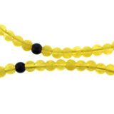 6mm Acrylic Gemstone Rounds Yellow Amber Gr28
