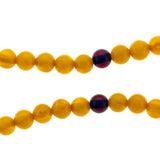 6mm Acrylic Gemstone Rounds Dark Amber GR29