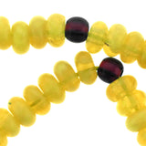 7x4mm Yellow Amber Gemstone Discs GR33