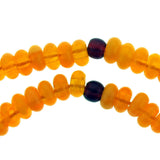 7x4mm Amber Gemstone Disc GR34