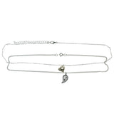 Silver-Tone & Gold-Tone Colored Metal Multiple-Necklaces #3559