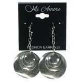 Swallows Multiple-Earrings With Bead Accents Silver-Tone & Blue Colored #3527