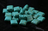 10X10mm Gemstone Spacer Afric Turquoise GRS03