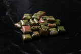 10X10mm Gemstone Spacer Unakite Grs07