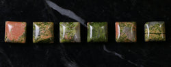 10X10mm Gemstone Spacer Unakite Grs07