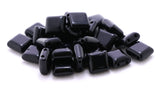 10X10mm Gemstone Spacer Black Stone Grs09