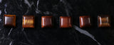 10X10mm Gemstone Spacer Red Tigers Eye GRS10