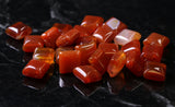 10X10mm Coral Gemstone Spacers GRS15