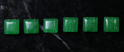 10x10mm Gemstone Spacer Emerald 25pc GRS17