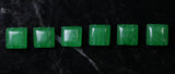 10x10mm Gemstone Spacer Emerald 25pc GRS17