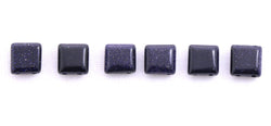 10X10 Gemstone Spacers Blue Sunstone Grs18