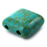 10X10mm Gemstone Spacer Afric Turquoise GRS03